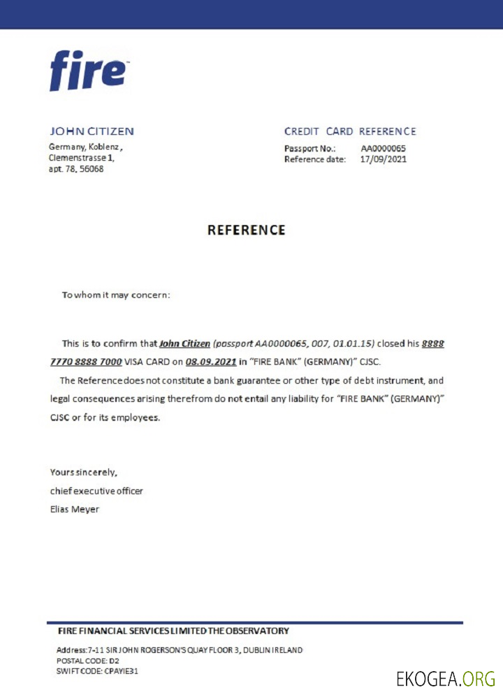 Référence Germany , Fire , closure